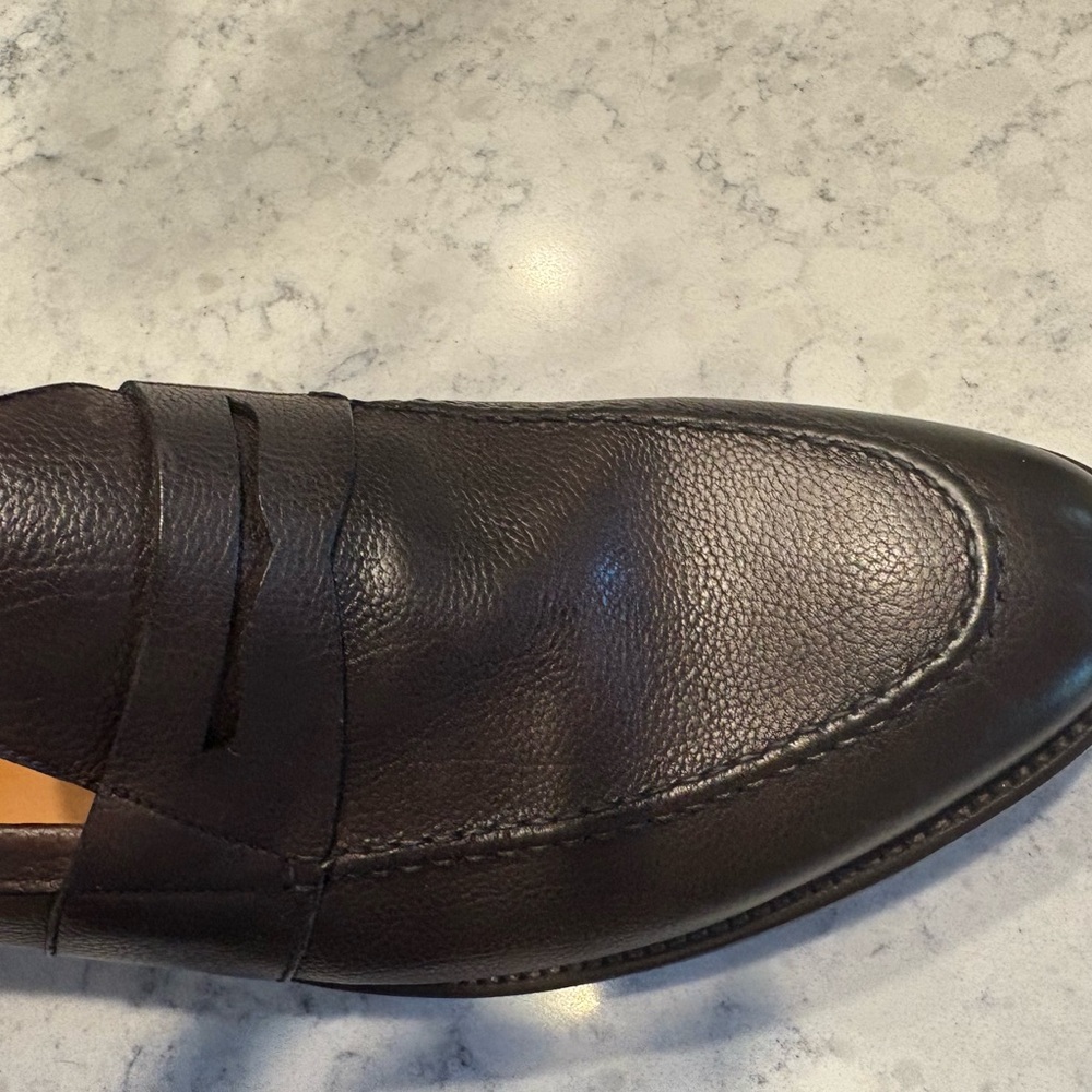 Classic Men Loafers by Regain Coop Tuscany Sz IID Dark Brown Calfskin Pebbled!!